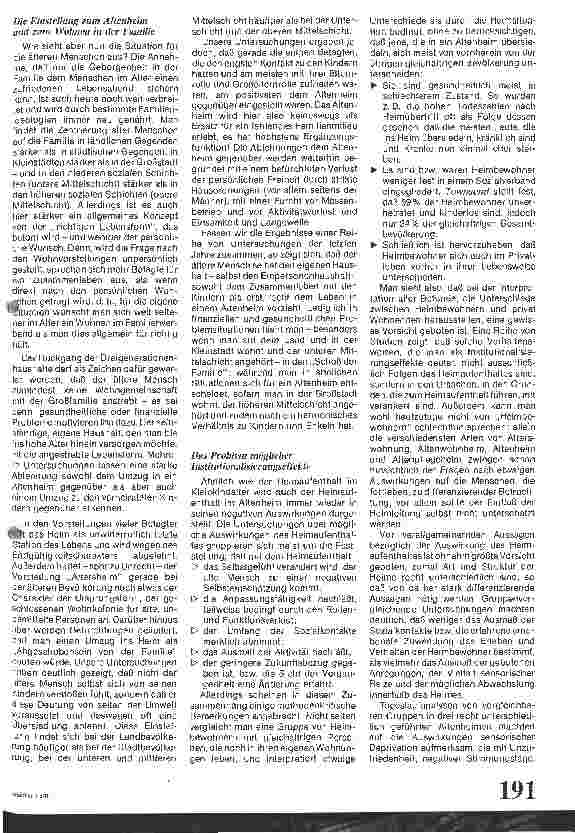 Vorschauseite 4: Künftige Altenheimpolitik Trends der Bevölkerungsentwicklung u. deren Konsequenzen