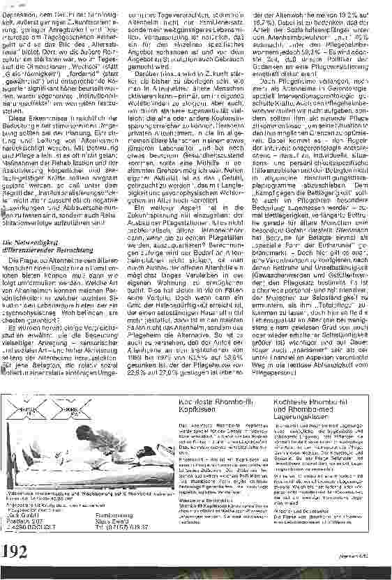 Vorschauseite 5: Künftige Altenheimpolitik Trends der Bevölkerungsentwicklung u. deren Konsequenzen