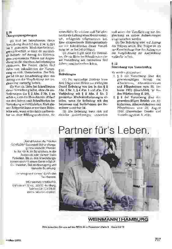 Vorschauseite 4: Verordnung über personelle Anforderungen für Heime Die neue Heimpersonalverordnung (01. 10. 93)