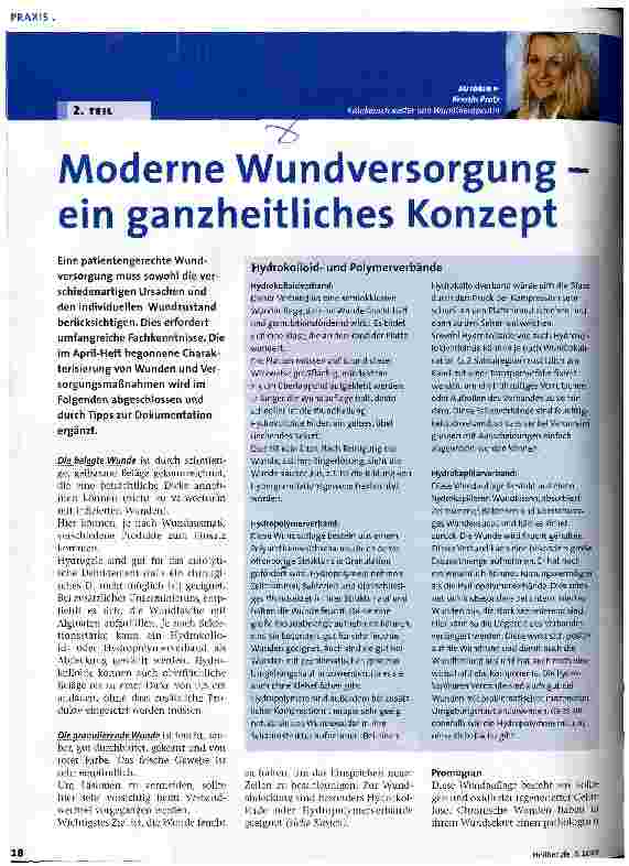 Vorschauseite 1: Moderne Wundversorgung - ein ganzheitliches Konzept 2. Teil