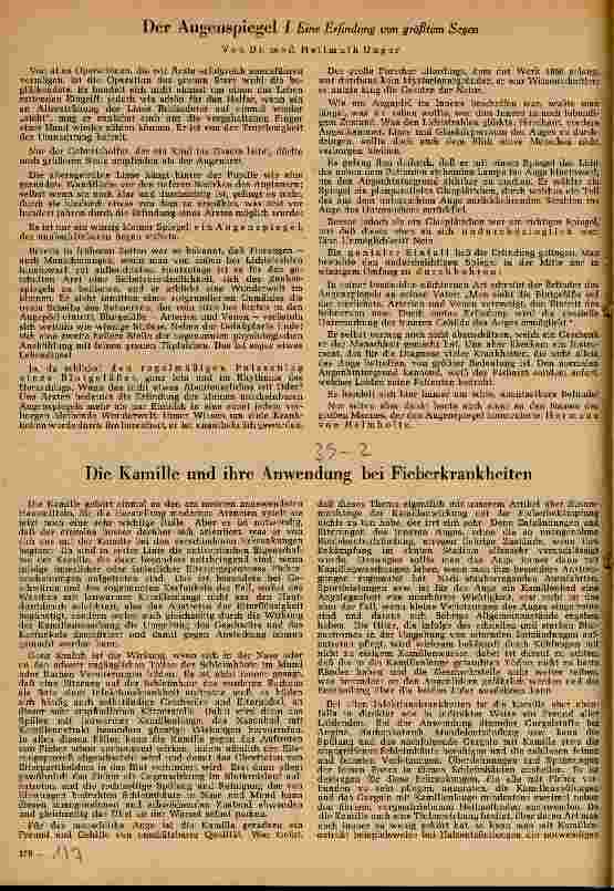 Vorschauseite 1: Die Kamille und ihre Anwendung bei Fieberkrankheiten
