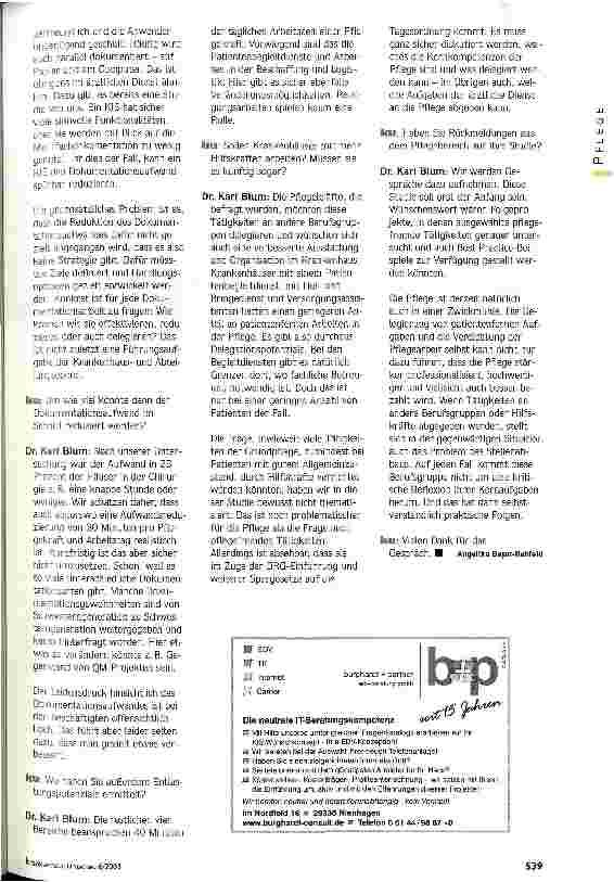 Vorschauseite 2: Was ist eigentlich pflegefremd? Aktuelle Studie untersucht Aufwand für pflegefremde Tätigkeiten