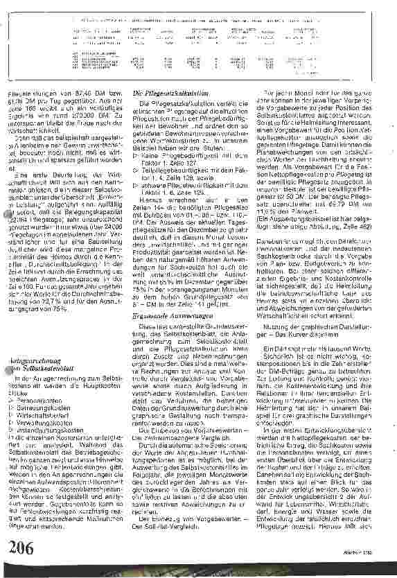 Vorschauseite 3: EDV-System für die Heimleitung / Ein DATAV-Programm für die betriebswirtschaftliche Leitung von Heimen
