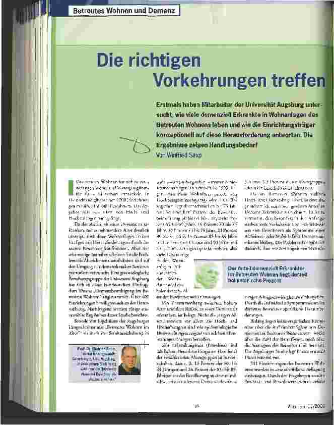 Vorschauseite 1: Die richtigen Vorkehrungen treffen