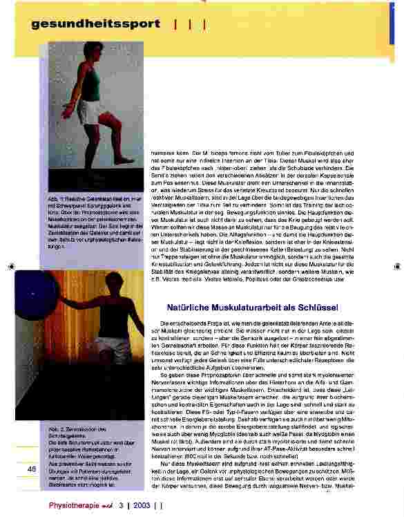 Vorschauseite 2: Reaktive Gelenkstabilität und präventiver Gesundheitssport
