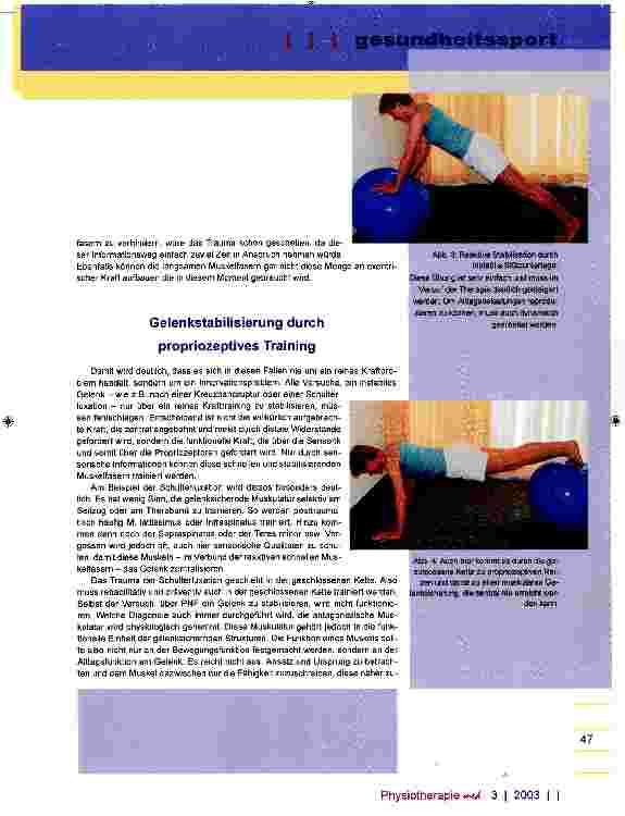 Vorschauseite 3: Reaktive Gelenkstabilität und präventiver Gesundheitssport