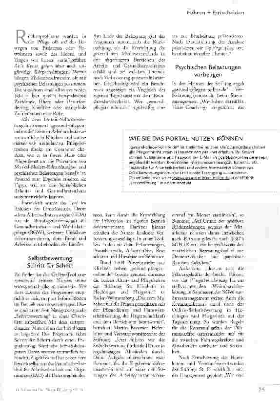 Vorschauseite 2: PRÜFEN SIE ONLINE: WIE GESUND IST IHR BETRIEB?