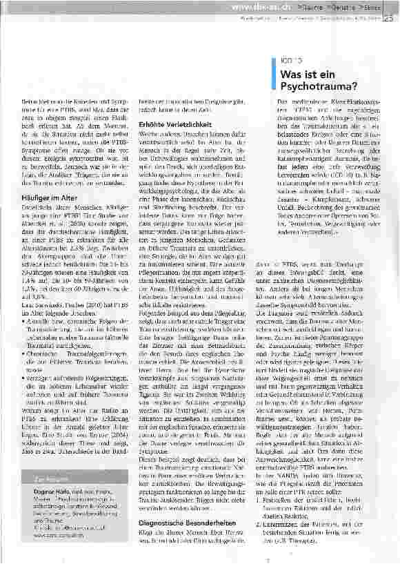 Vorschauseite 2: Das Trauma erwacht im Alter