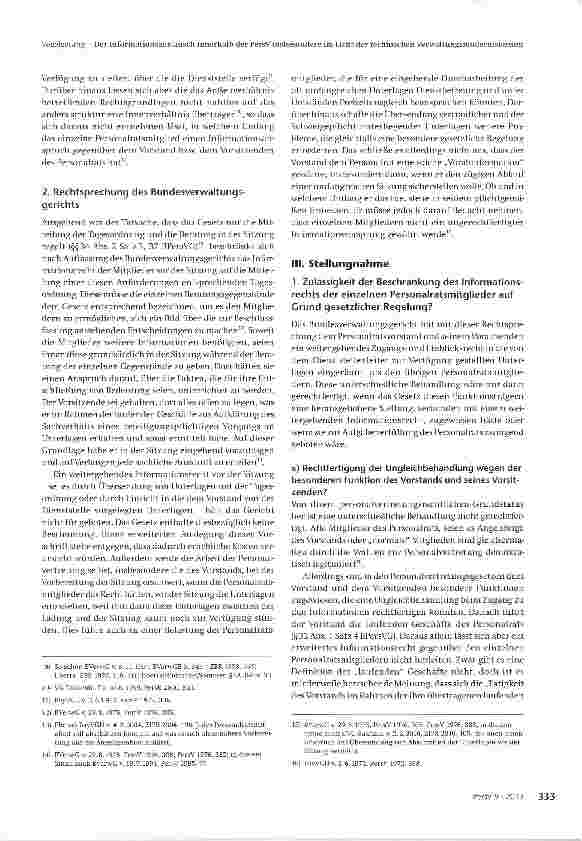 Vorschauseite 3: Der Informationsaustausch innerhalb der Personalvertretung insbesondere im Licht der technischen Verwaltungsmodernisierung