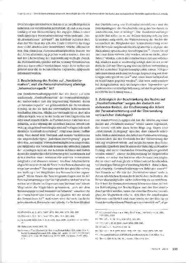 Vorschauseite 5: Der Informationsaustausch innerhalb der Personalvertretung insbesondere im Licht der technischen Verwaltungsmodernisierung