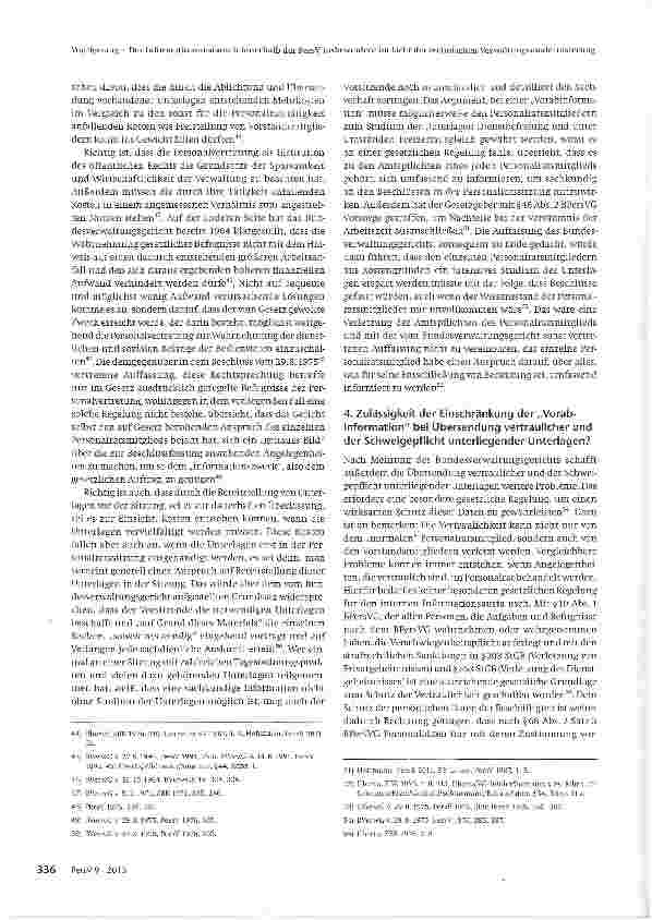 Vorschauseite 6: Der Informationsaustausch innerhalb der Personalvertretung insbesondere im Licht der technischen Verwaltungsmodernisierung