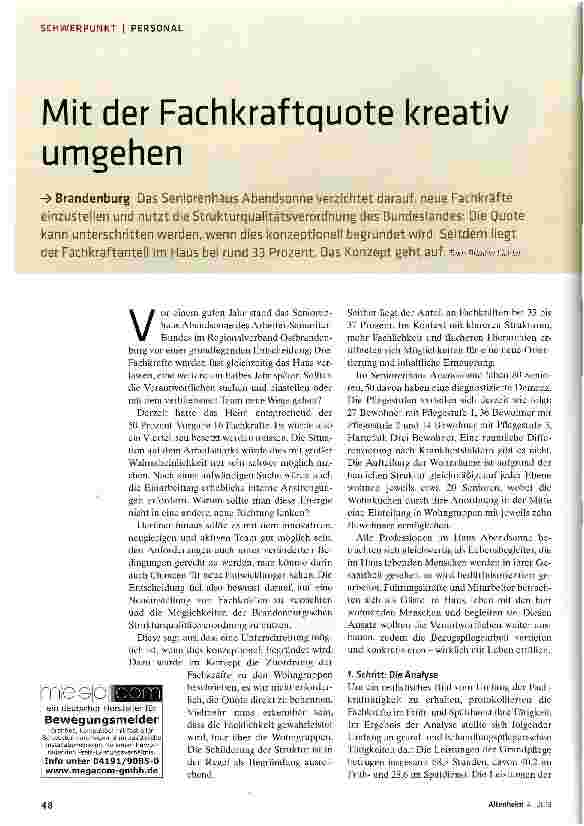 Vorschauseite 1: Mit der Fachkraftquote kreativ umgehen
