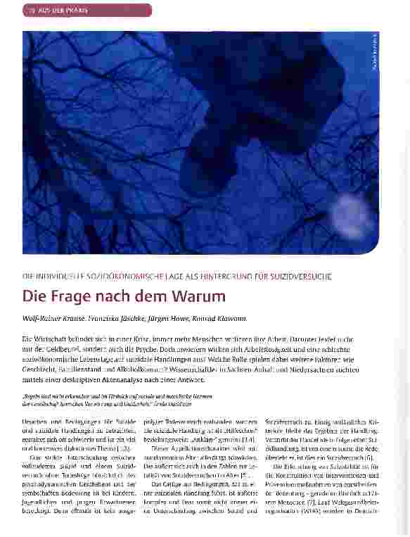 Vorschauseite 1: Die Frage nach dem Warum