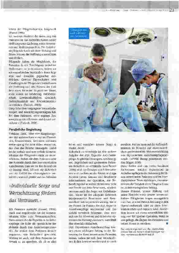 Vorschauseite 4: Vertrauen aufbauen, Sicherheit vermitteln, Ängste abbauen