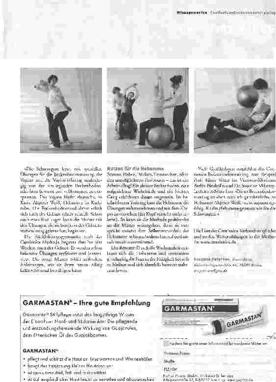 Vorschauseite 2: Wunder in drei Lagen - das Cantienica-Beckenbodentraining für Hebammen
