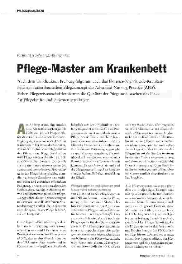 Vorschauseite 1: Pflege-Master am Krankenbett