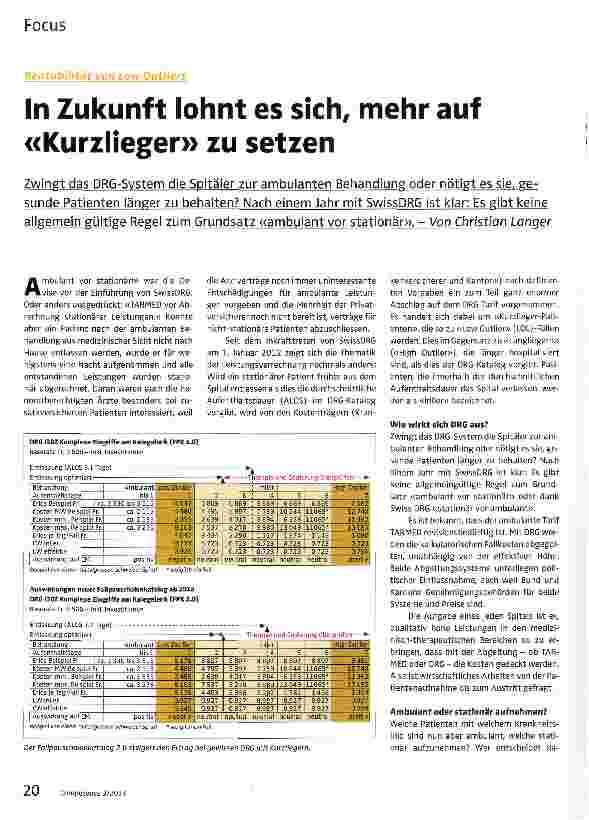 Vorschauseite 1: In Zukunft lohnt es sich, mehr auf «Kurzlieger» zu setzen