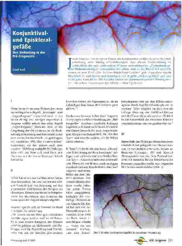 Vorschauseite 1: Konjunktival-und Episkleralgefäße