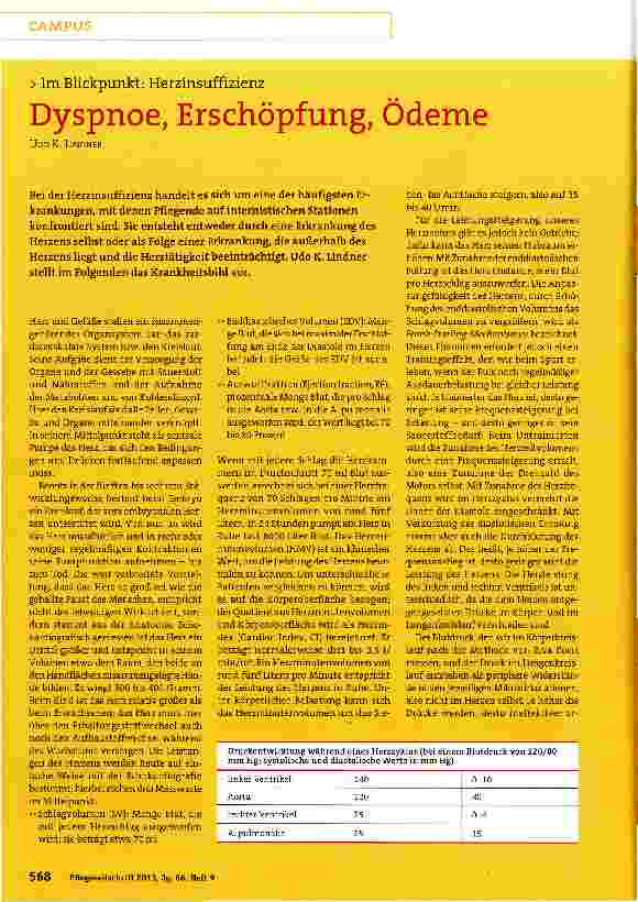 Vorschauseite 1: Dyspnoe, Erschöpfung, Ödeme