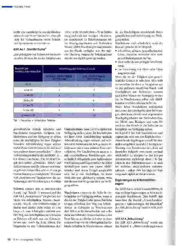 Vorschauseite 3: Einrichten und Betreiben von Arbeitsstätten