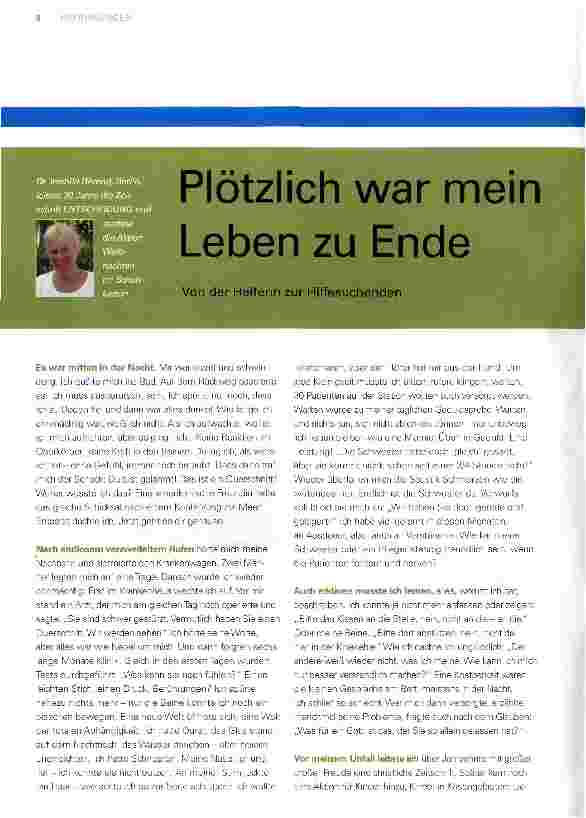 Vorschauseite 1: Plötzlich war mein Leben zu Ende