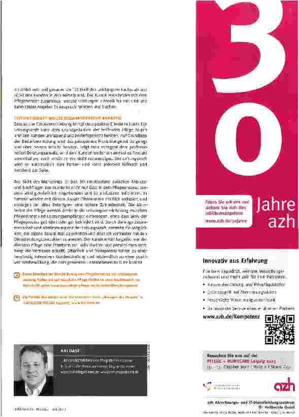 Vorschauseite 4: Pflege und Verkauf in Balance bringen