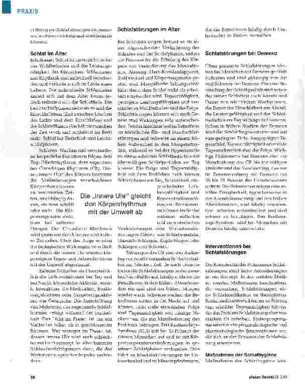 Vorschauseite 3: Tag und Nacht in der Welt von Menschen mit Demenz