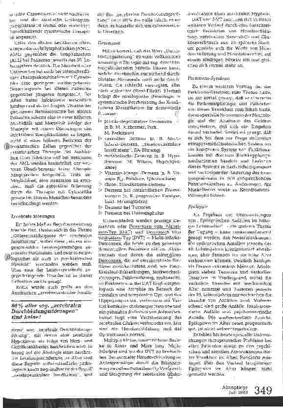 Vorschauseite 3: Alterskrankheiten und ihre Behandlung
