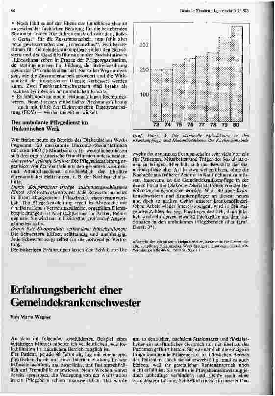 Vorschauseite 1: Erfahrungsbericht einer Gemeindekrankenschwester