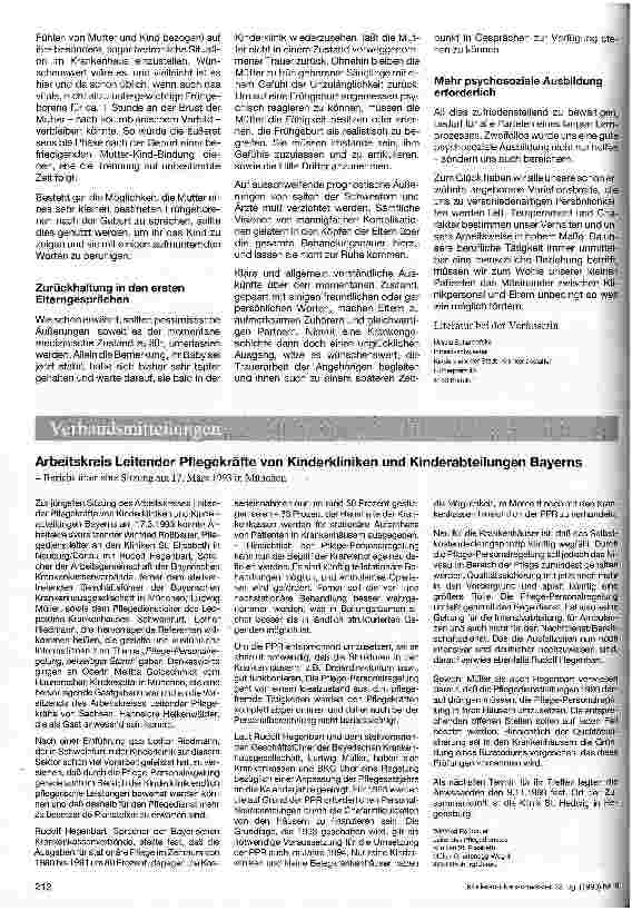 Vorschauseite 3: Integration der Eltern auf der Frühgeborenenstation