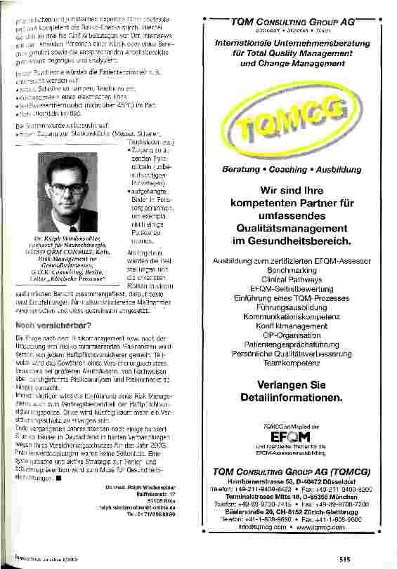 Vorschauseite 2: Der Teufel steckt oft im Detail Systematische Fehlerprävention senkt Schadensquoten