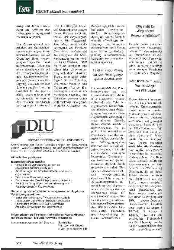 Vorschauseite 3: Privatisierung von Krankenhausleistungen durch Plankrankenhäuser Welche rechtlichen Möglichkeiten gibt es?