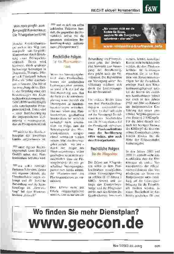 Vorschauseite 6: Privatisierung von Krankenhausleistungen durch Plankrankenhäuser Welche rechtlichen Möglichkeiten gibt es?