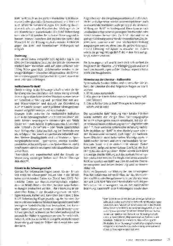 Vorschauseite 2: Botox in Schwangerschaft und Stillzeit
