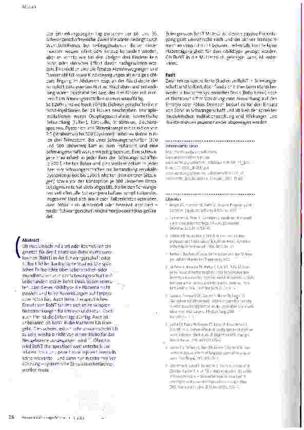 Vorschauseite 3: Botox in Schwangerschaft und Stillzeit