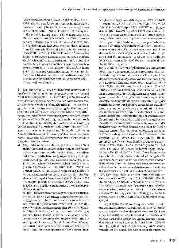 Vorschauseite 6: Rechtsmissbrauchskontrolle bei vertretungsbefristeten Arbeitsverträgen