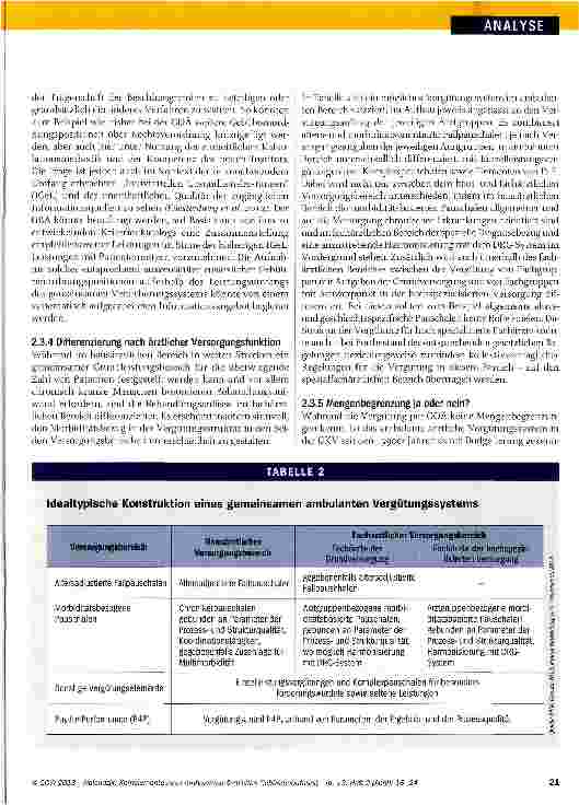 Vorschauseite 6: Kernelemente einer ambulanten ärztlichen Gebührenordnung in einem einheitlichen Krankenversicherungssystem