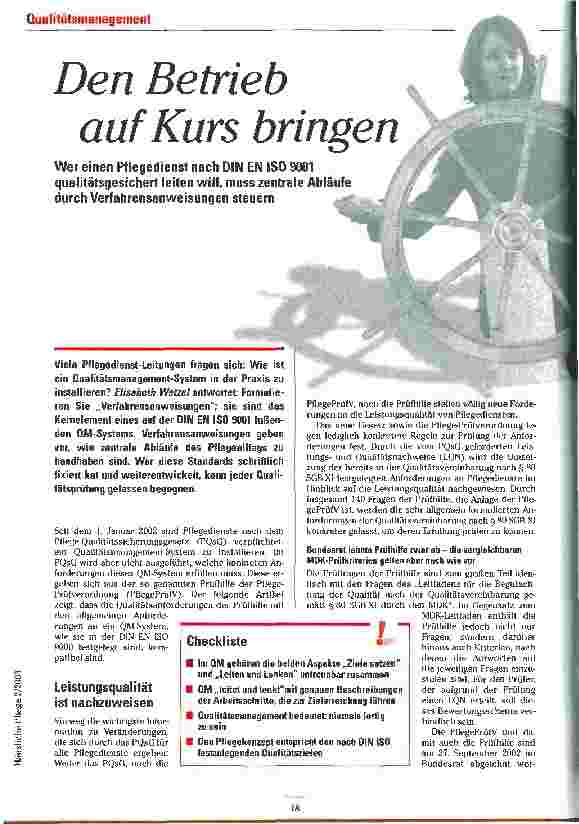 Vorschauseite 1: Den Betrieb auf Kurs bringen