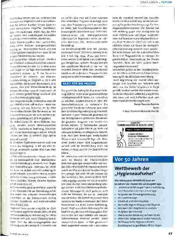 Vorschauseite 2: Keine Medizin für Alte?