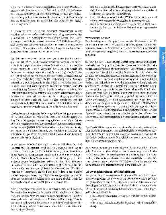 Vorschauseite 2: Zwangseinweisung in die Psychiatrie - rechtliche Grundlagen und die Auswirkungen bei Beteiligten und Betroffenen