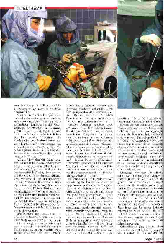 Vorschauseite 3: Unfallchirurgie/Orthopädie: Ende einer Euphorie