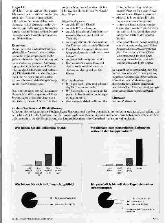 Vorschauseite 5: Jetzt lerne ich sie gar nicht als Vortragende kennen Beitrag über Projektorientierten Unterricht