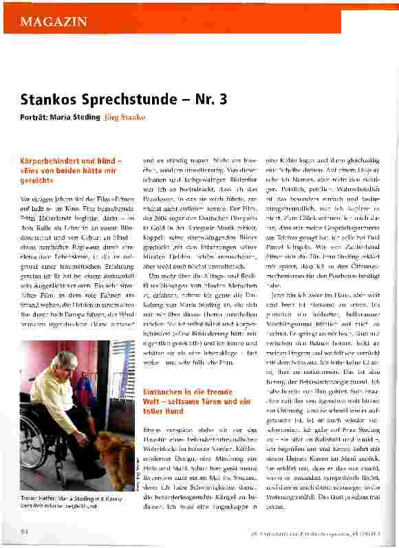 Vorschauseite 1: Stankos Sprechstunde - Nr. 3