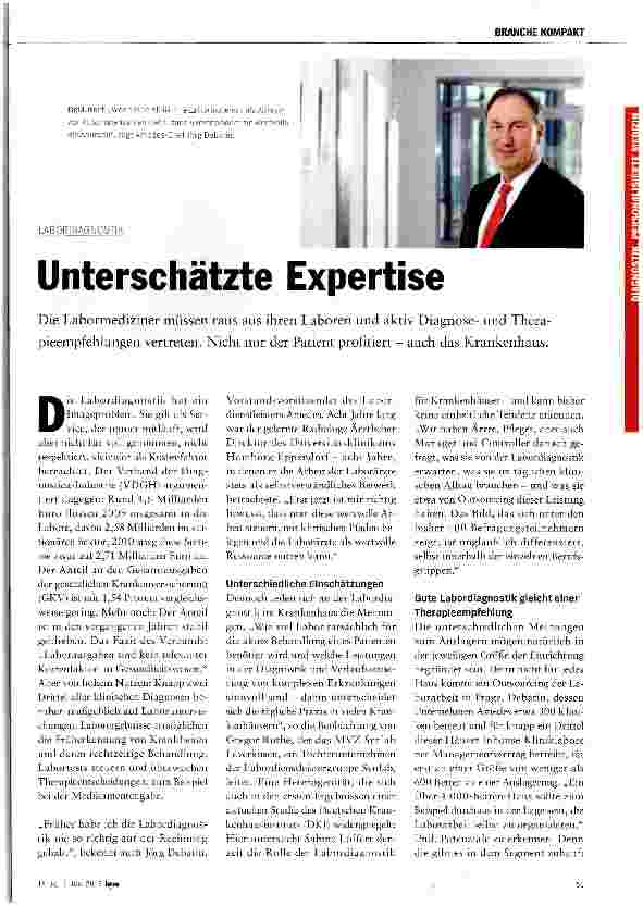 Vorschauseite 1: Unterschätzte Expertise