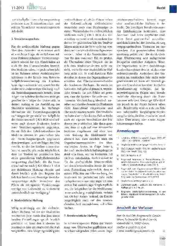 Vorschauseite 3: Was kann und darf der PJIer? - zugleich Besprechung des Urteils LG Bielefeld vom 14. Juni 2013, 10 Ds 16 Js 279/11 - 1009/12 -
