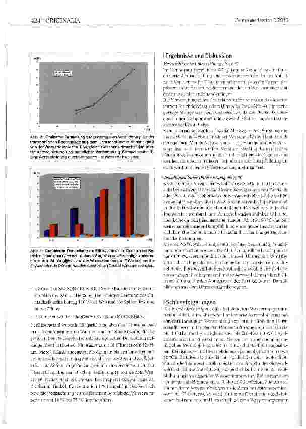 Vorschauseite 4: Physikalisch-technische Untersuchungen zur ultraschall-induzierten Aerosolbildung bei medizinisch genutzten Ultraschallbädern