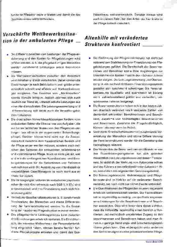Vorschauseite 2: Die Zukunft des Pflegemanagements Veränderungsprozesse im Gesundheitswesen
