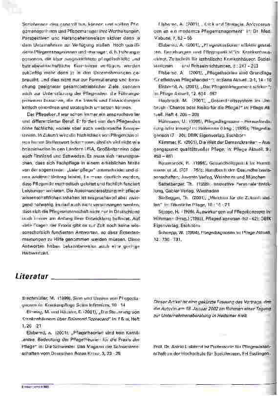 Vorschauseite 5: Die Zukunft des Pflegemanagements Veränderungsprozesse im Gesundheitswesen