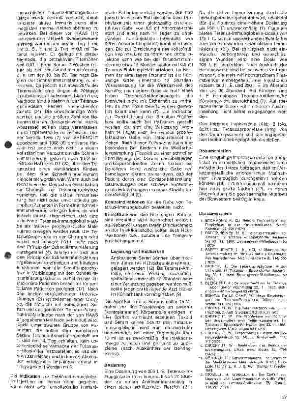 Vorschauseite 5: Kinderheilkunde 33.Folge:Impfung gegen Tetanus