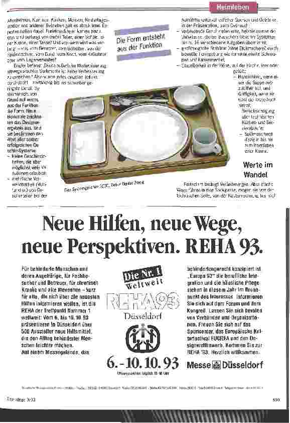 Vorschauseite 2: Das Gefühl geht in Ordnung Geschirrsysteme müssen heute nicht mehr langweilen